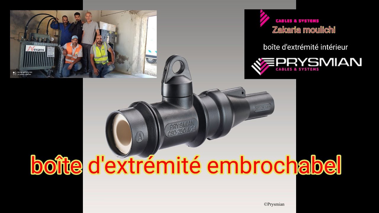 PRYSMAIN : confection d'une boîte d'extrémité  embrochabel droit unipolaire pour câble S26.