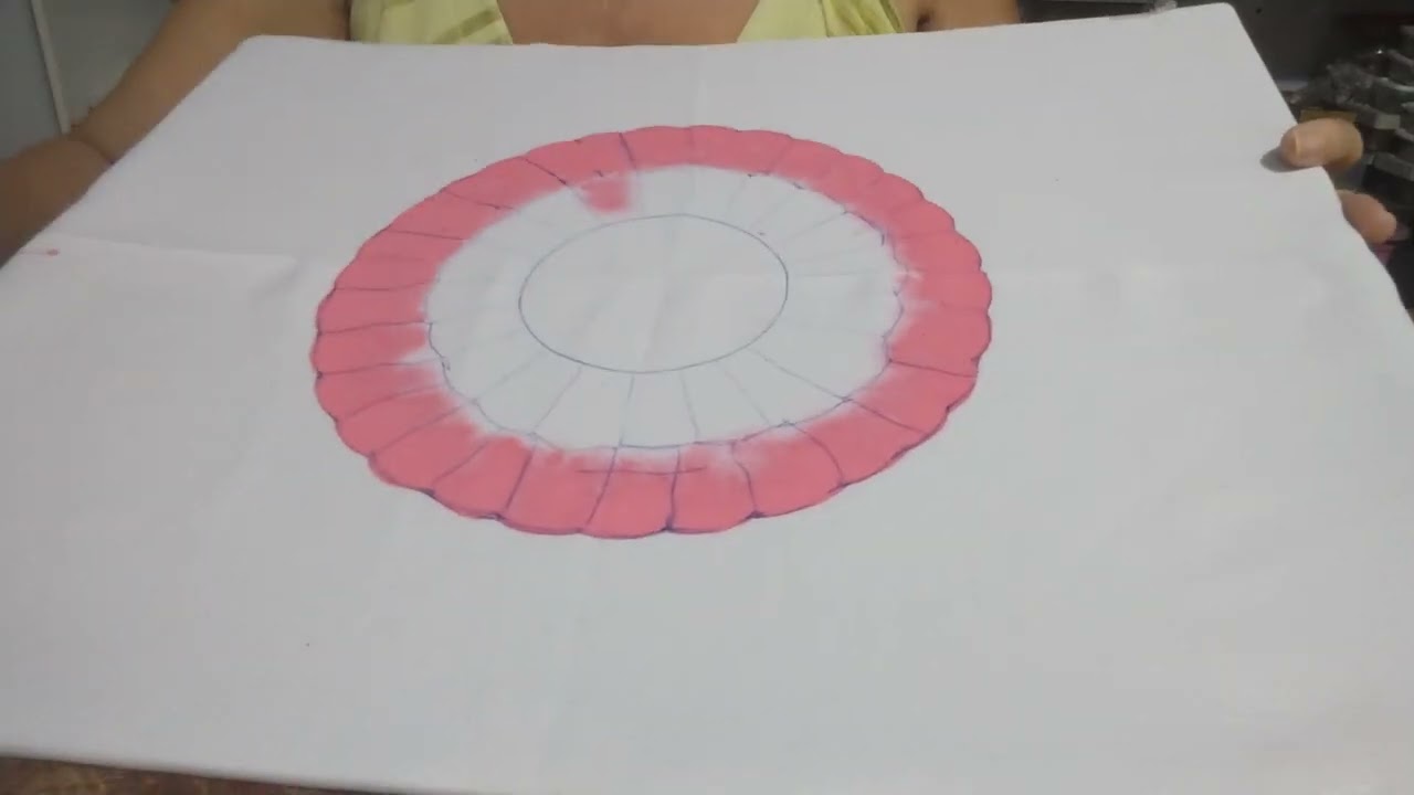 Como fazer uma flor usando um prato parte 2