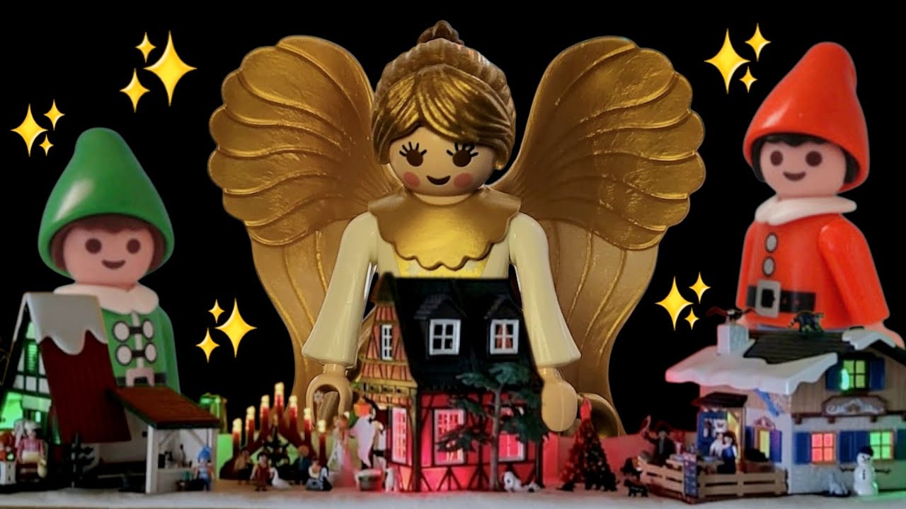 #playmobil #weihnachtsdiorama mit LED Beleuchtung #pimpmyplaymobil viele Häuser & Figuren #winterdiy