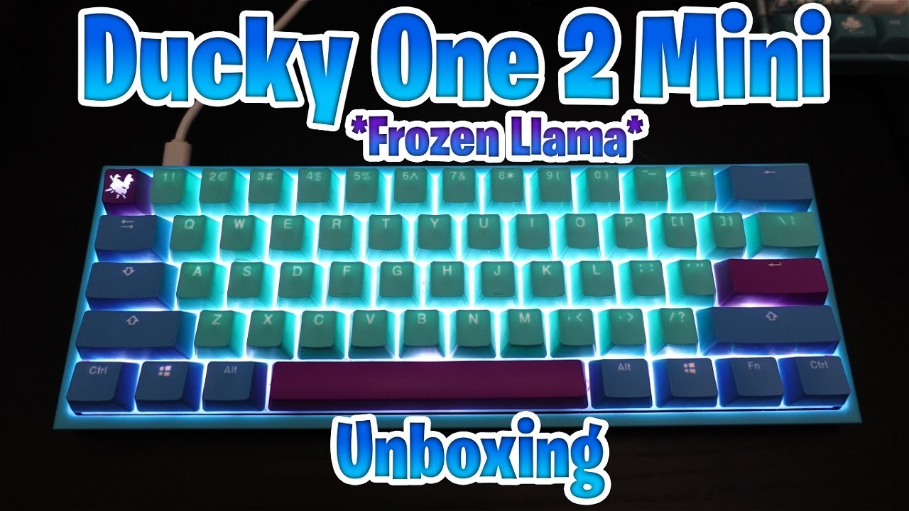 Ducky One 2 Mini - Frozen Llama Edition Unboxing w/ Sound Test! (Cherry MX Blue)