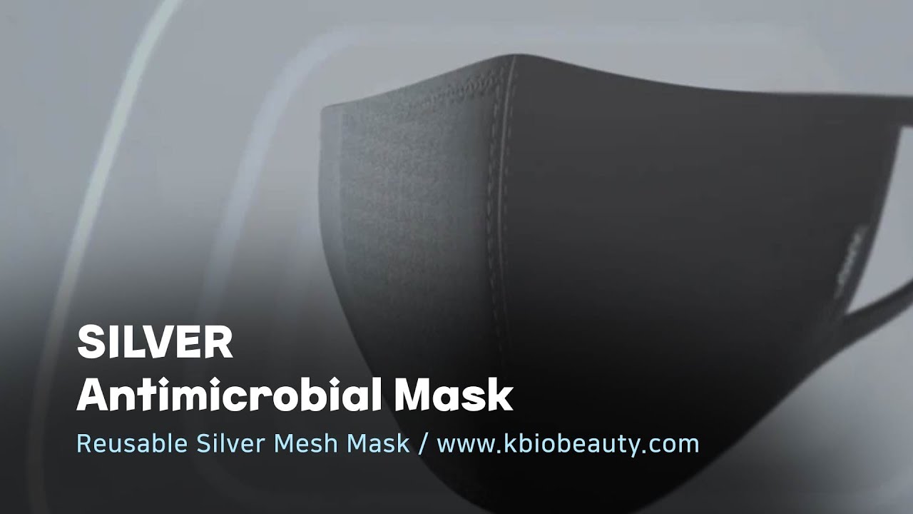 Silver Antimicrobial Mask www.kbiotechmed.com, Reusable Mask Silver Mesh Mask, Antibacterial Mask