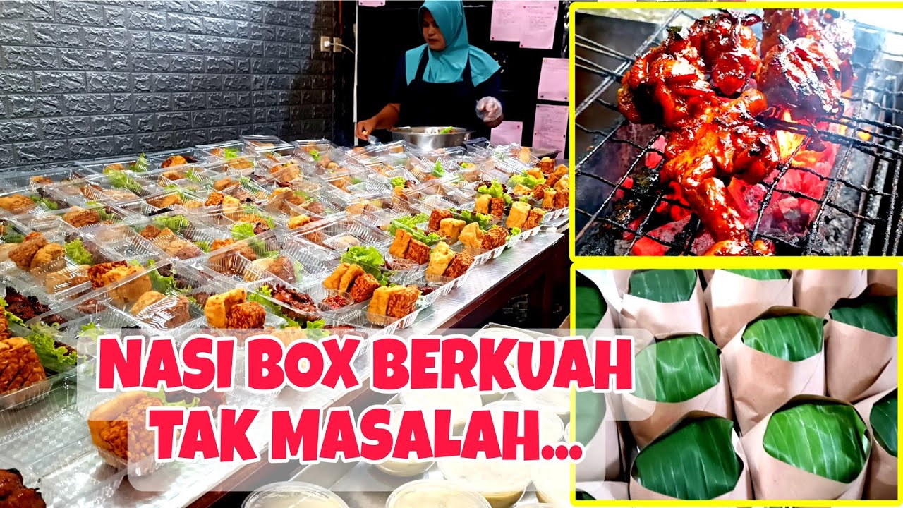 NASI BOX CANTIK‼️LAUK GAK BIASA, AYAM FILLET PANGGANG, SAYUR LODEH