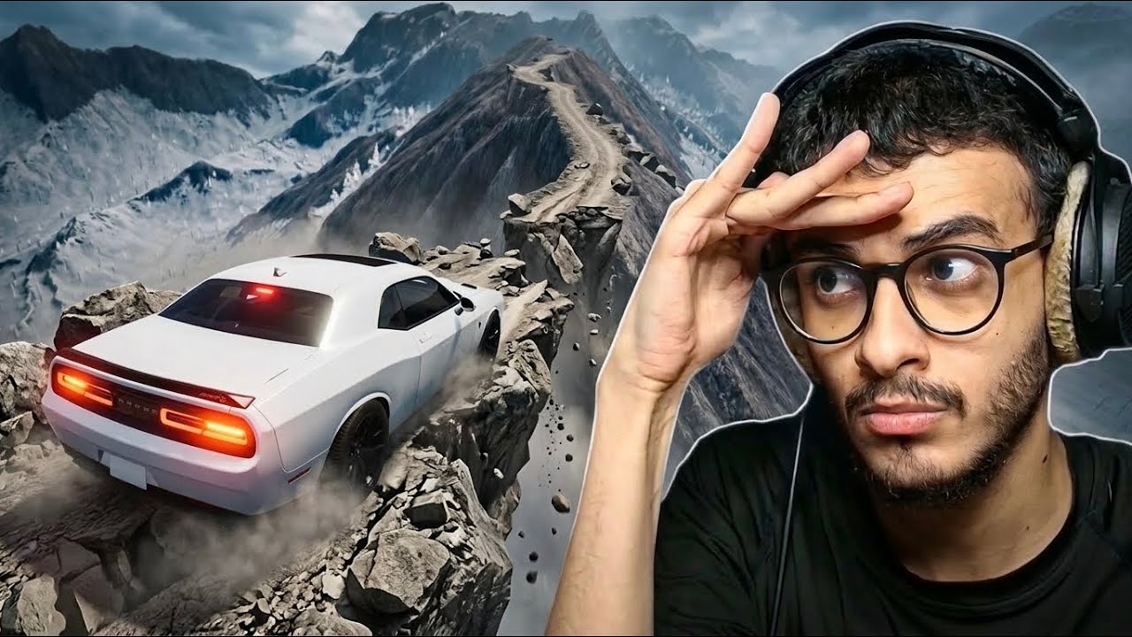 سيارتي الدودج تشالنجر ضد اخطر طريق في العالم!!