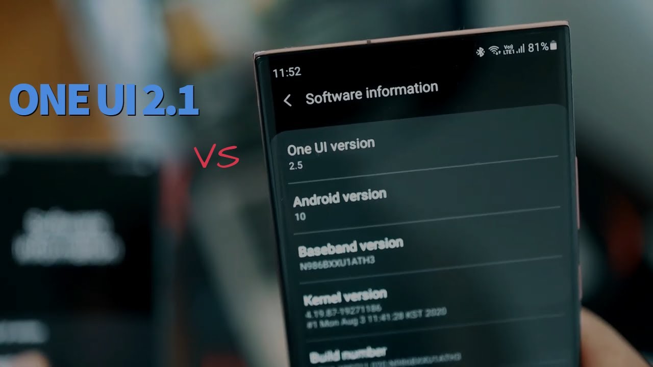 Samsung One UI 2.1 VS One UI 2.5