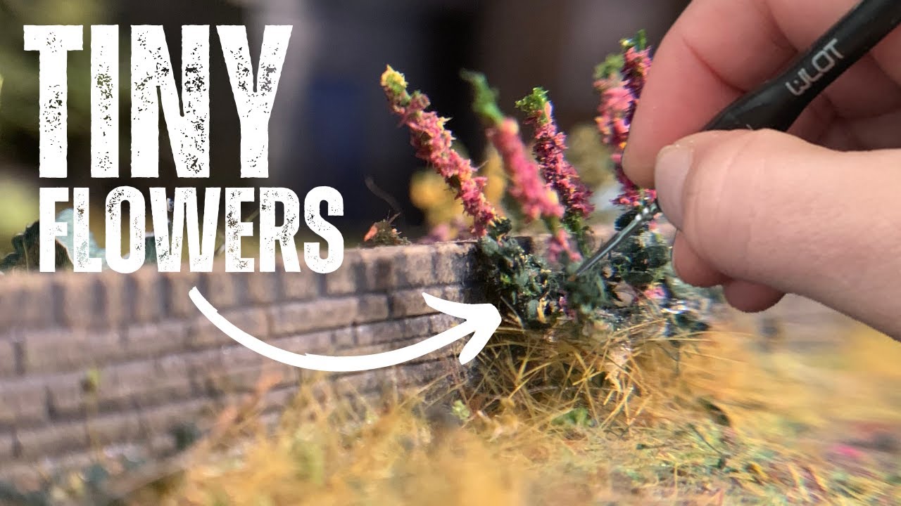 How to make simple flowers for model railways and dioramas