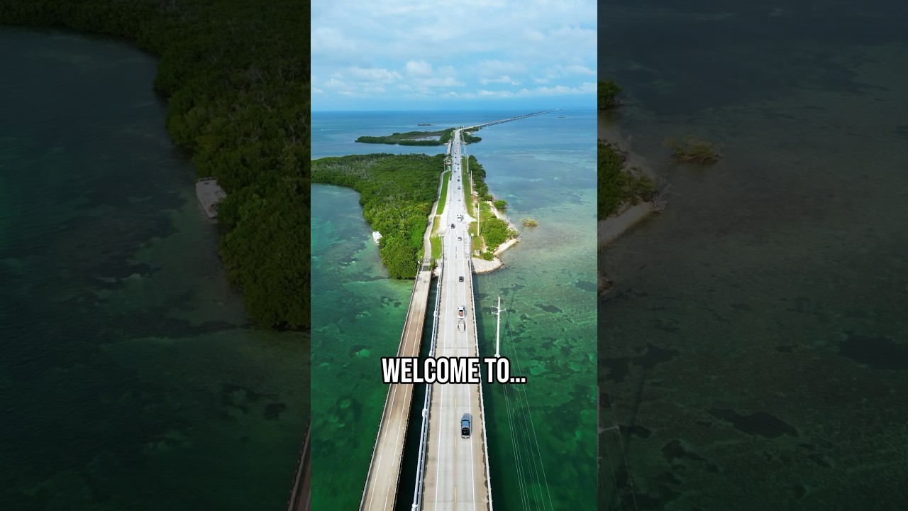 This is the historic 7-Mile Bridge, a must-see destination in Florida Keys.