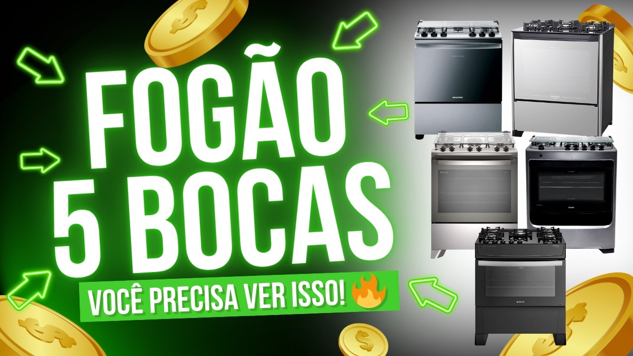 O Melhor Fogão 5 Bocas Está Aqui! O campeão vai te surpreender!