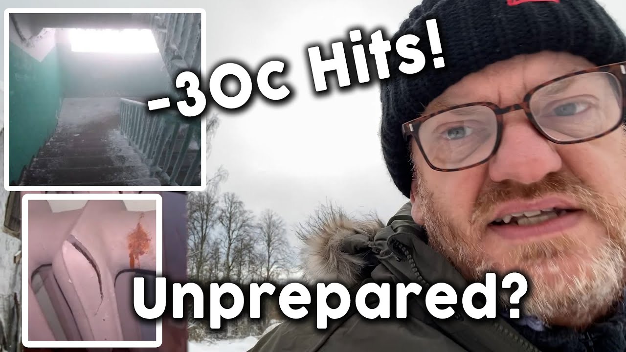 Winter Hits! -30C  / Pipes Freezing / People Unprepared / Klimovsk