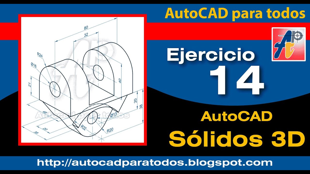 AutoCAD 3D - Ejercicio 14