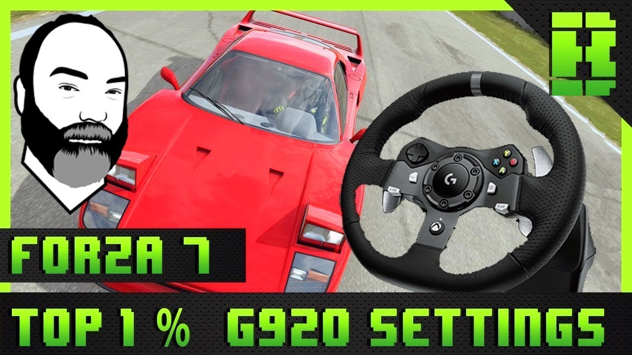 Настройка руля Forza 7. Игровой процесс Logitech G920.