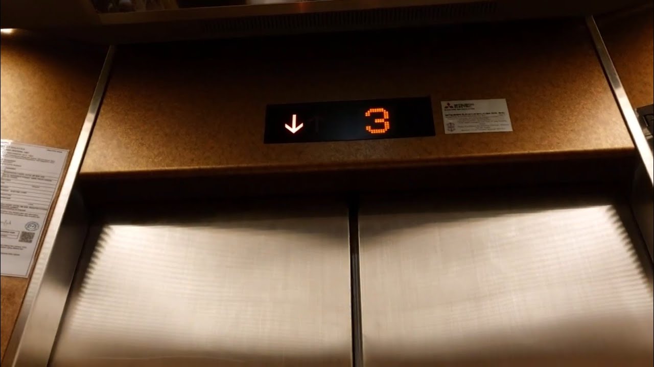 (Car Park) A Mitsubishi Elevator at Evergreen Laurel Hotel (Former), Georgetown, Penang, Malaysia