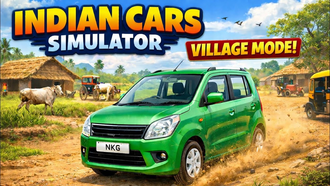 Indian Cars Simulator | Wagon-R | Village Mode | Namay Kwatra Gamer 