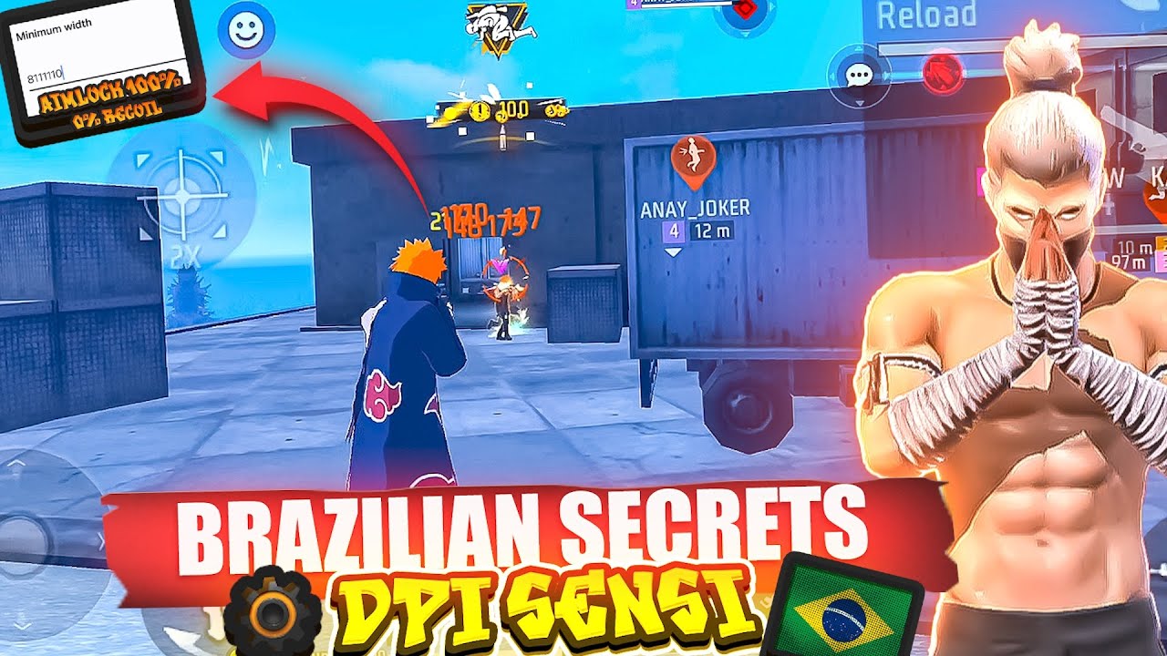 BRAZILIAN 🇧🇷 SECRET DPI SENSI : Get 100% Headshot | God Level Accuracy Settings | Free Fire