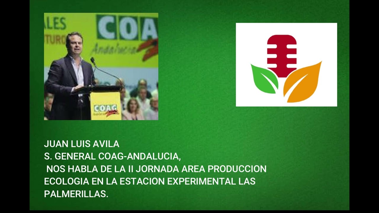 JUAN LUIS AVILA S  GENERAL COAG ANDALUCIA, NOS HABLA DE LA II JORNADA AREA PRODUCCION ECOLOGIA