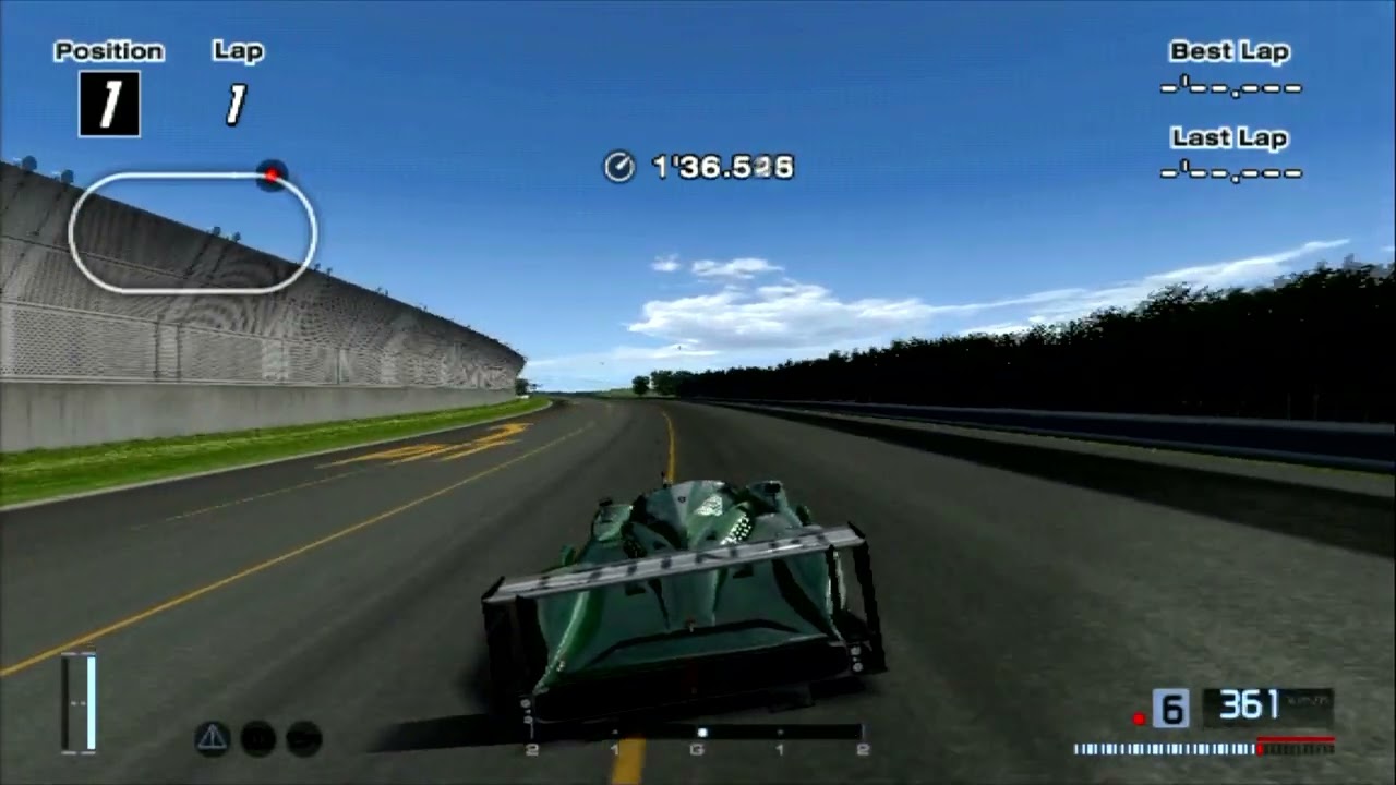 (1'42.918) Bentley Speed 8 Race Car '03 - Gran Turismo 4 - Test Course - Time Trial