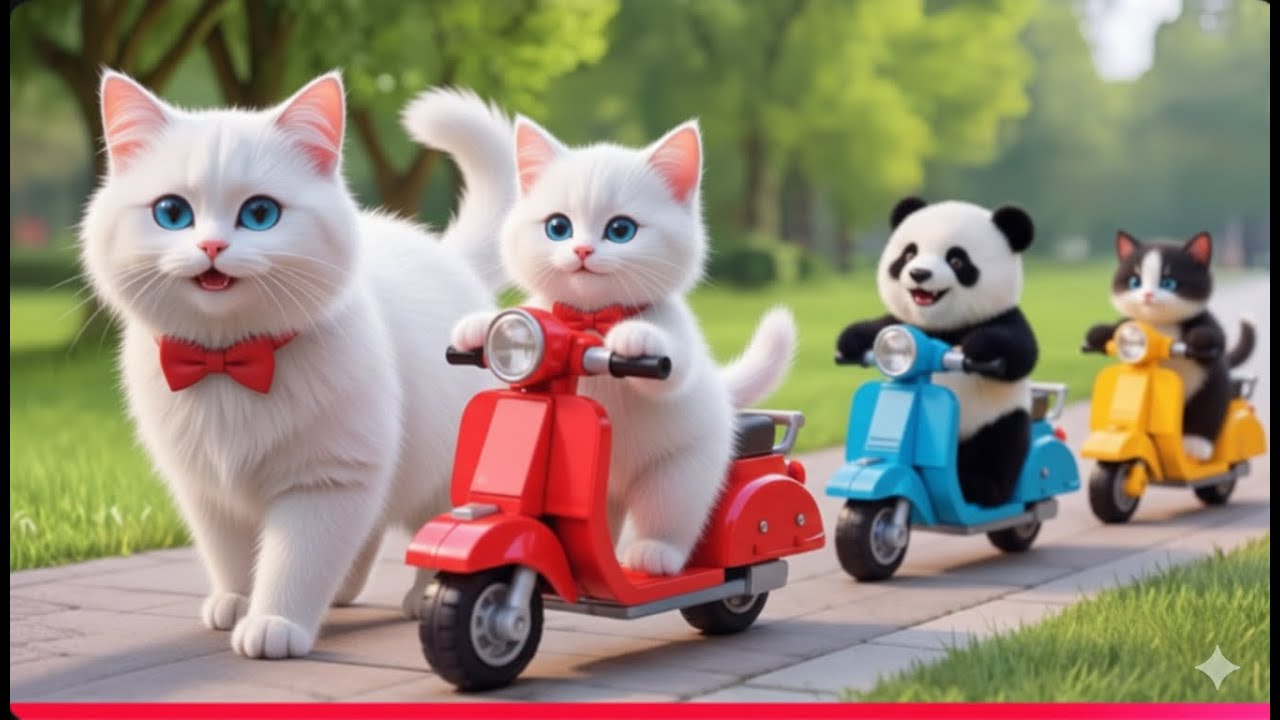 Mama Cat & Kitten Sell Fried Chicken All Day to Buy a New Bike for kitten 🍗🚲