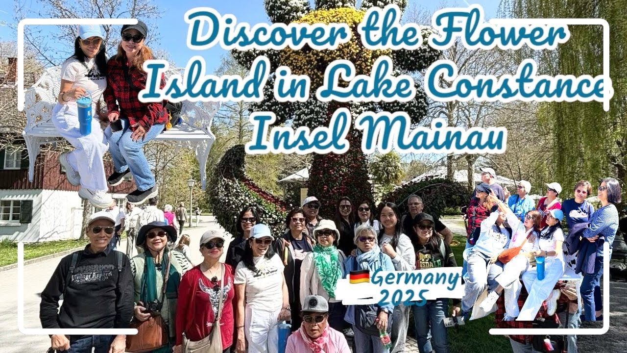 🇩🇪DISCOVER the FLOWER ISLAND IN LAKE CONSTANCE-INSEL MAINAU #travelvlog
