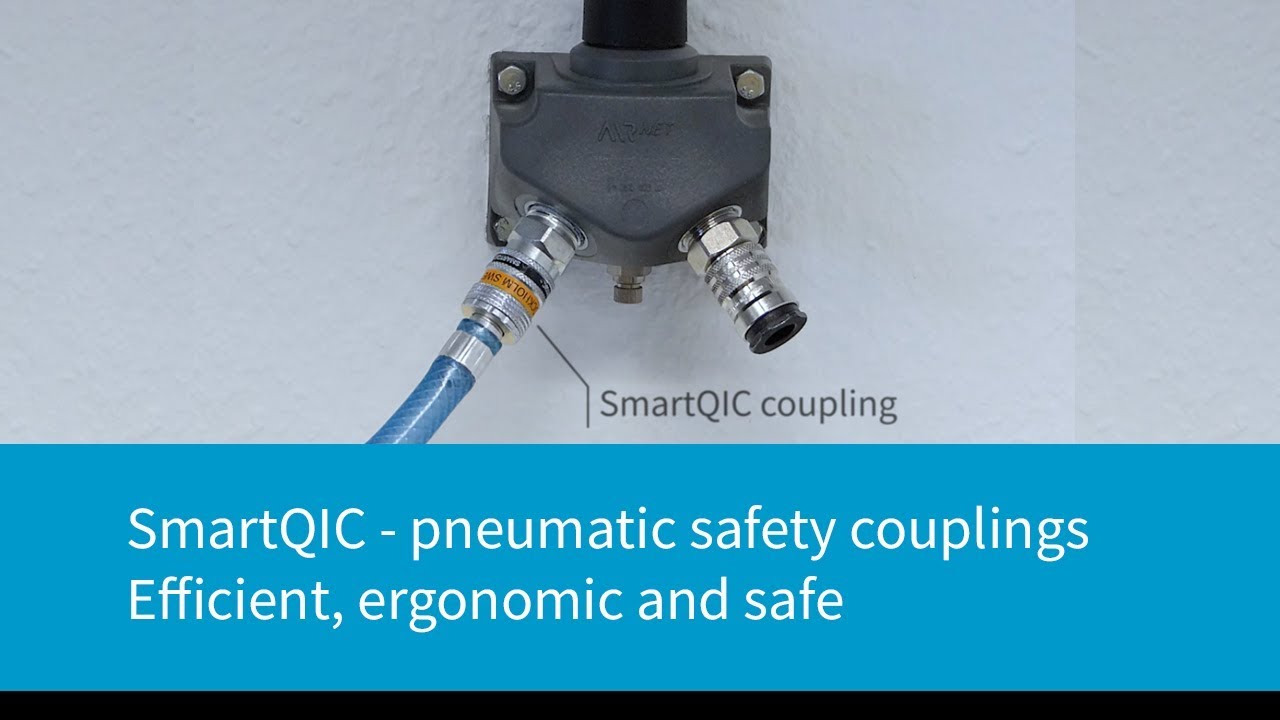 SmartQIC - ergonomic and safe pneumatic couplings