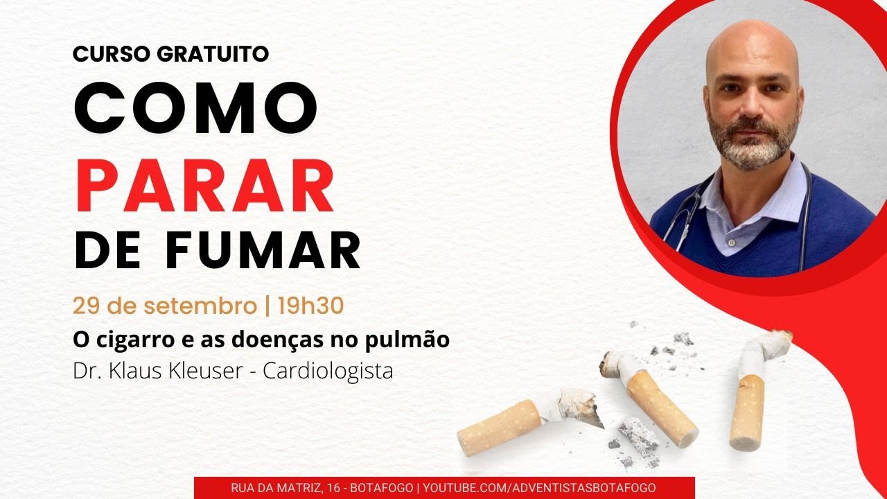 SA&Uacute;DE E QUALIDADE DE VIDA| Curso Como  Deixar de Fumar | Dr  Klaus  e Dra Anete Motta  28/09/22