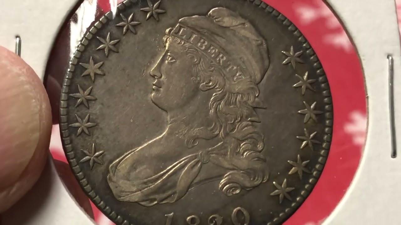Полусеребряные доллары Bust с разновидностями.