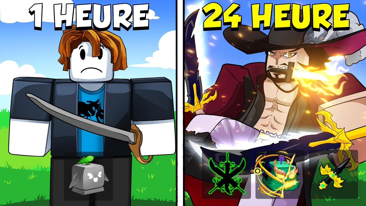 24h pour Améliorer les pires Compte de Blox Fruits ..