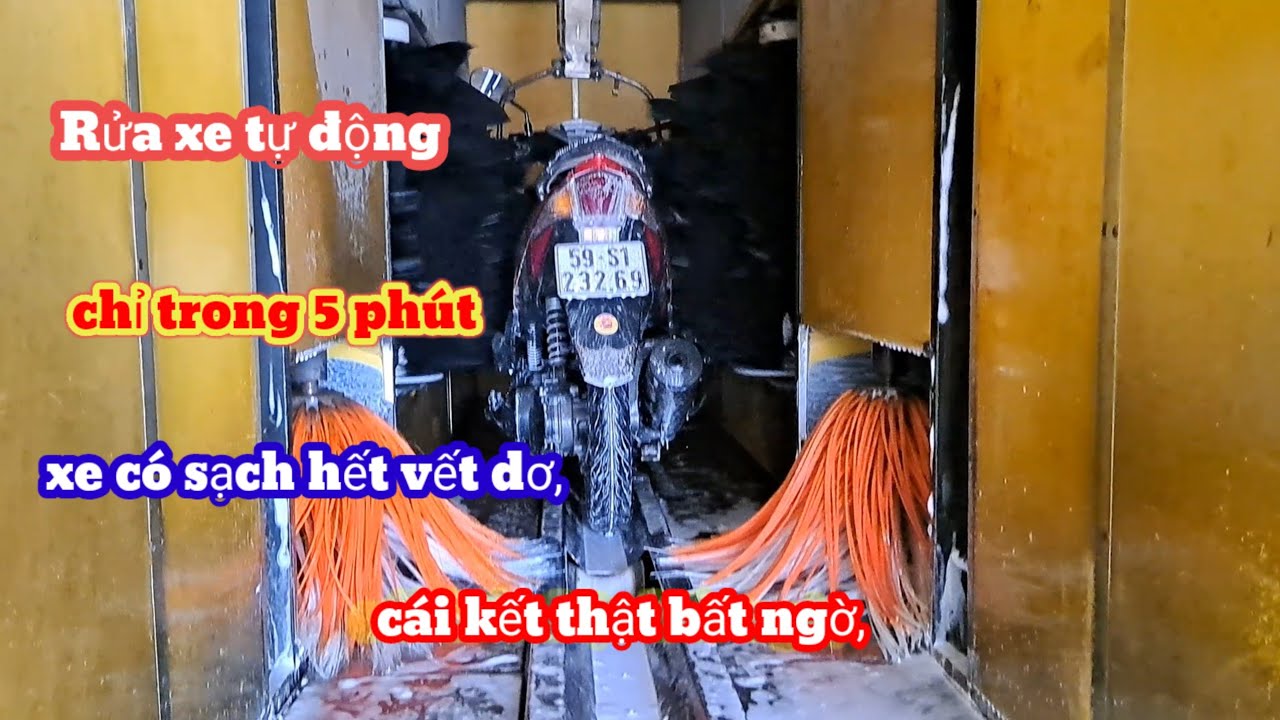 rửa xe tự động chỉ trong 5 phút cái kết cho chủ đầu tư khóc thét khi không có khách rửa