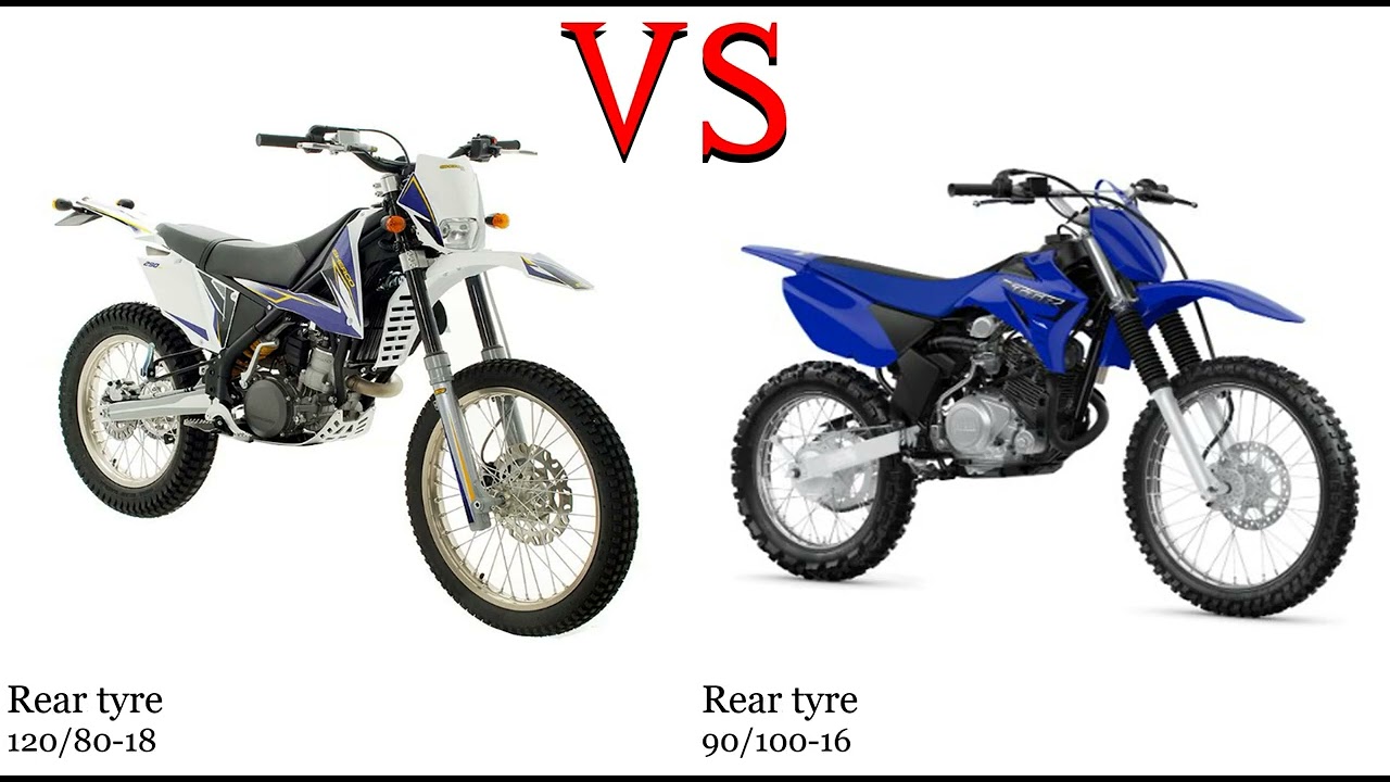 Sherco X Ride 125 vs Yamaha TT R 125 Test specification comparison