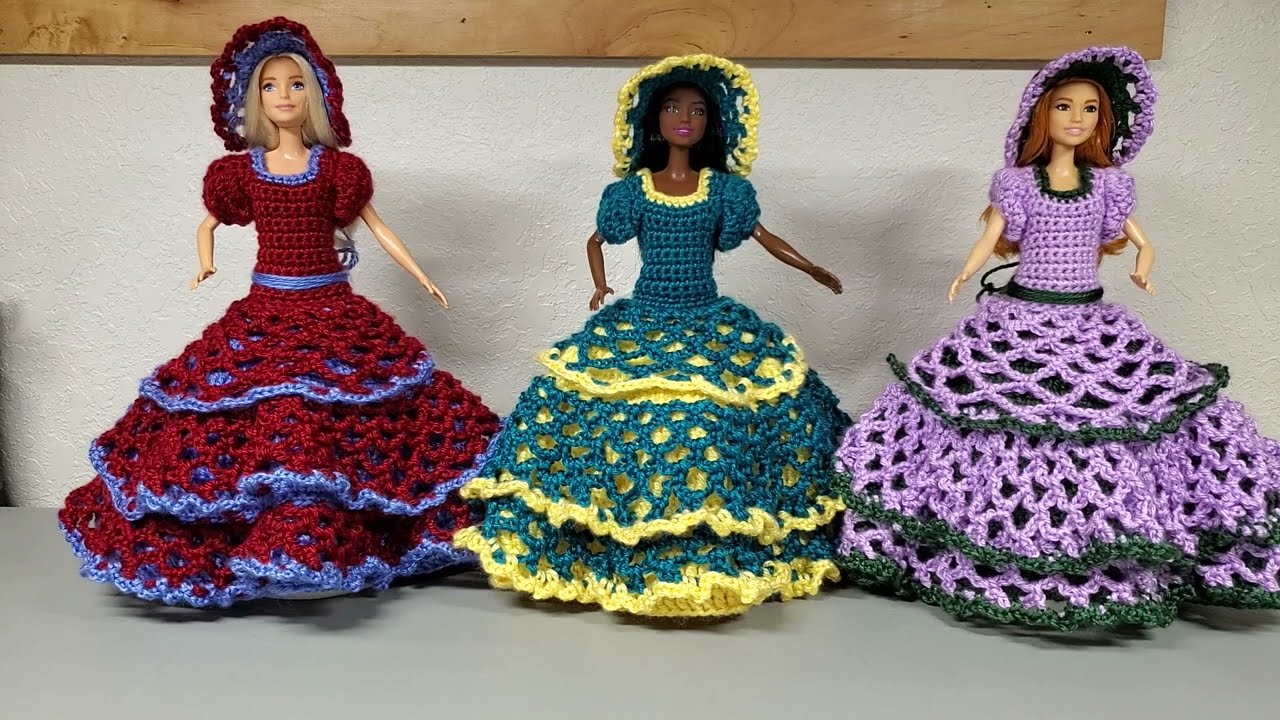 Barbie Dress Toilet Paper Cover P3|Easy Crochet Barbie Dress Toilet Paper Cover|Crochet Barbie Dress
