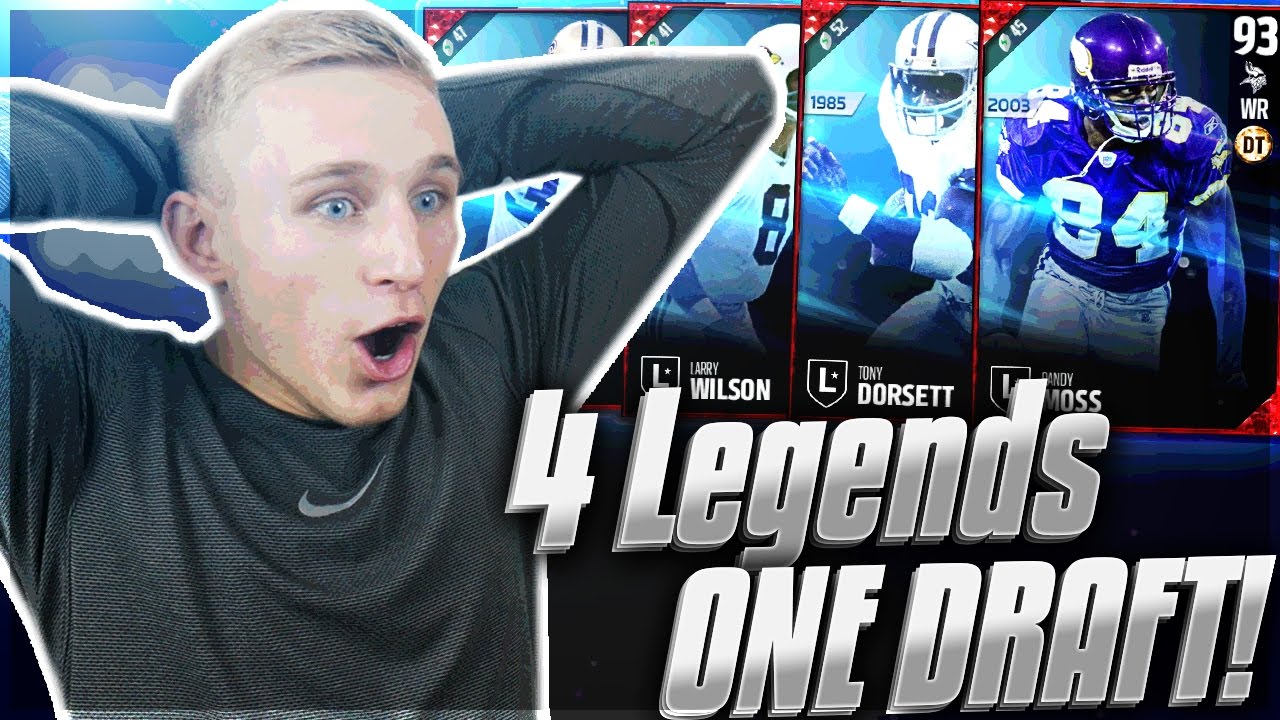 4 LEGENDS IN ONE DRAFT! TWELVE ELITE ROUNDS! 82 OVERALL DRAFT! Madden 17 Draft Champions