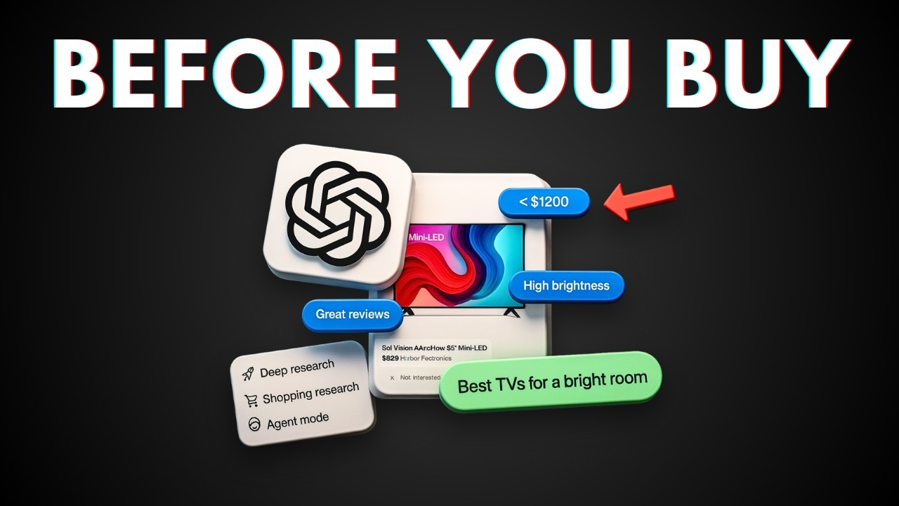 How to Find the BEST Products Using ChatGPT SHOPPING Research Tool