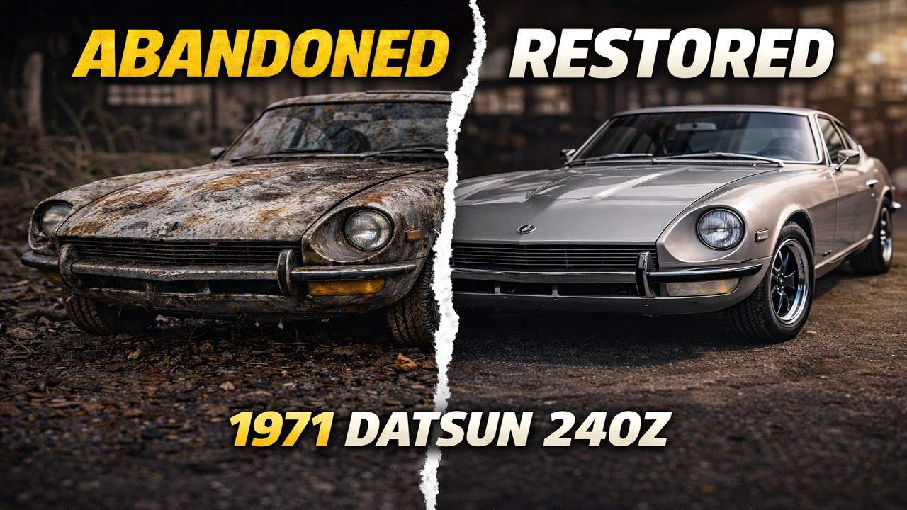 1971 Datsun 240Z Silver Abandoned  ASMR Full Restoration No Talking
