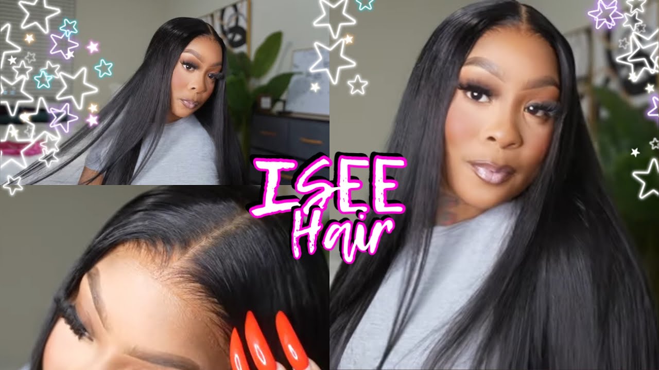 EASY INSTALL | MOST REALISTIC LACE PRE PLUCKED & TINTED! | SILKY 26 INCH | ISEE HAIR💗