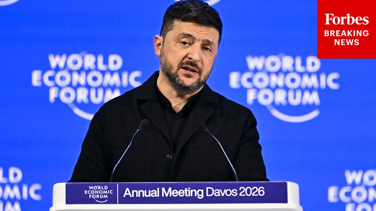 BREAKING NEWS: Zelensky Speaks At The World Economic Forum In Davos After Meeting With Trump