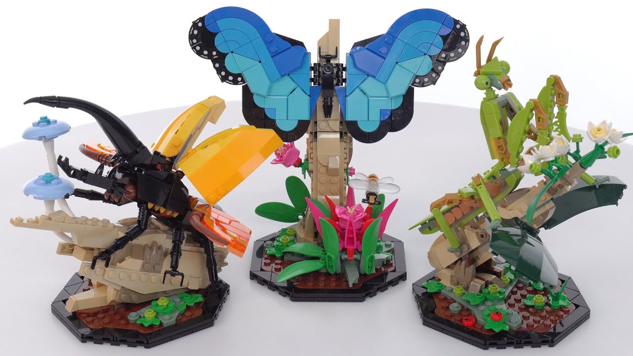 LEGO Ideas: The Insect Collection review! Butterfly, Mantis, & biggo' Beetle done mighty nice 21342