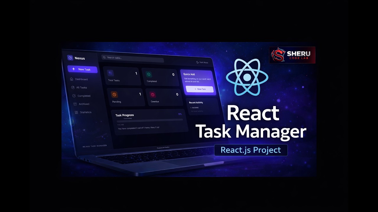 Smart Task Manager Web App | React.js Task Management Project for Productivity #react #coding