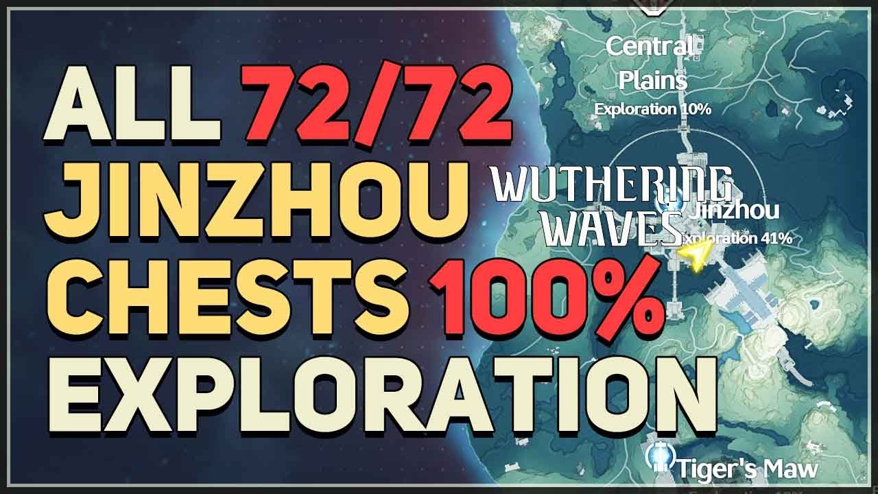 Jinzhou 100% Exploration All Chests Wuthering Waves