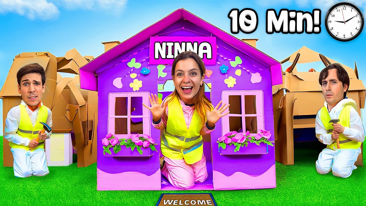 CHI COSTRUISCE LA CASA DI CARTONE MIGLIORE VINCE 1000€!📦