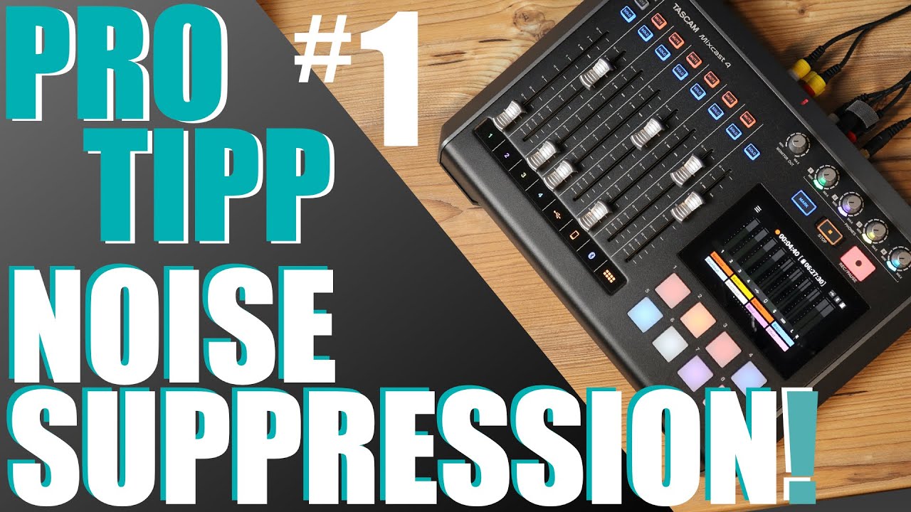 Tascam Mixcast4 | Pro Tip #1 | Noise Suppressor settings