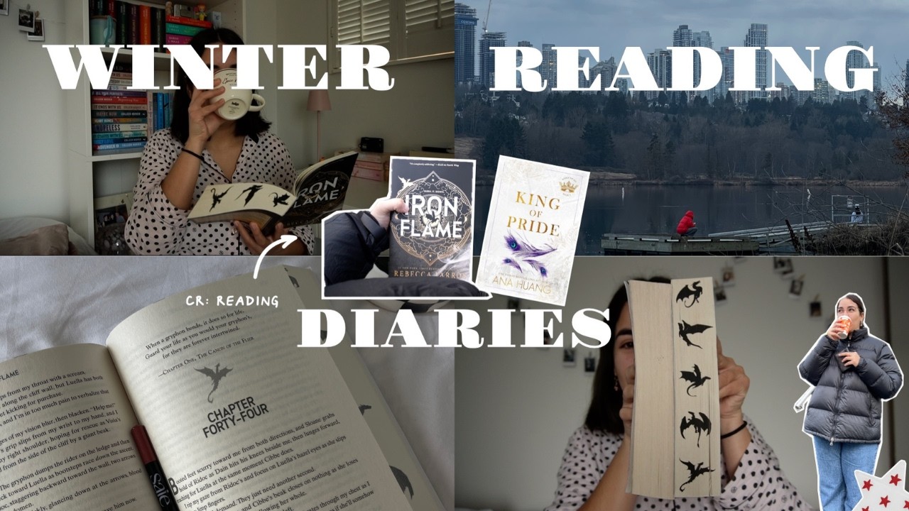 Reading Iron Flame for the first time | cozy reading vlog, slow morning