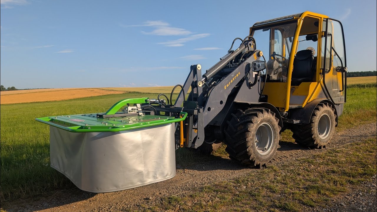🤔 Kann ein Hoflader richtig mähen? Talex Mähwerk am Eurotrac W12 im Test!