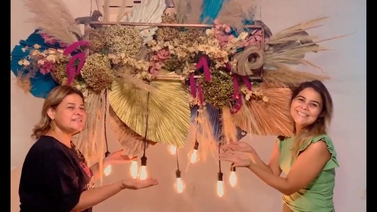 LIVE - COMO FAZER UM ARRANJO DESIDRATADO SUSPENSO LINDO - LIVE DO INSTA - DICAS PARA ARTE FLORAL