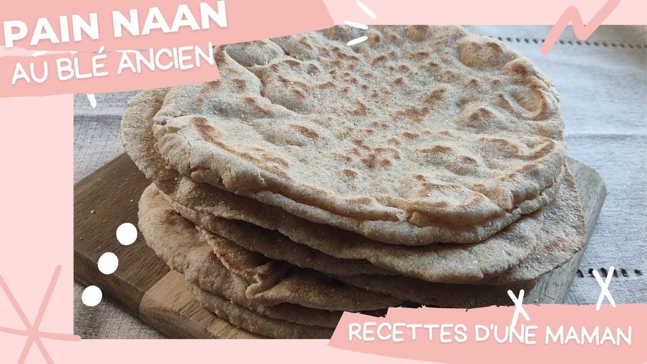 Pain naan à la farine intégrale du blé ancien
