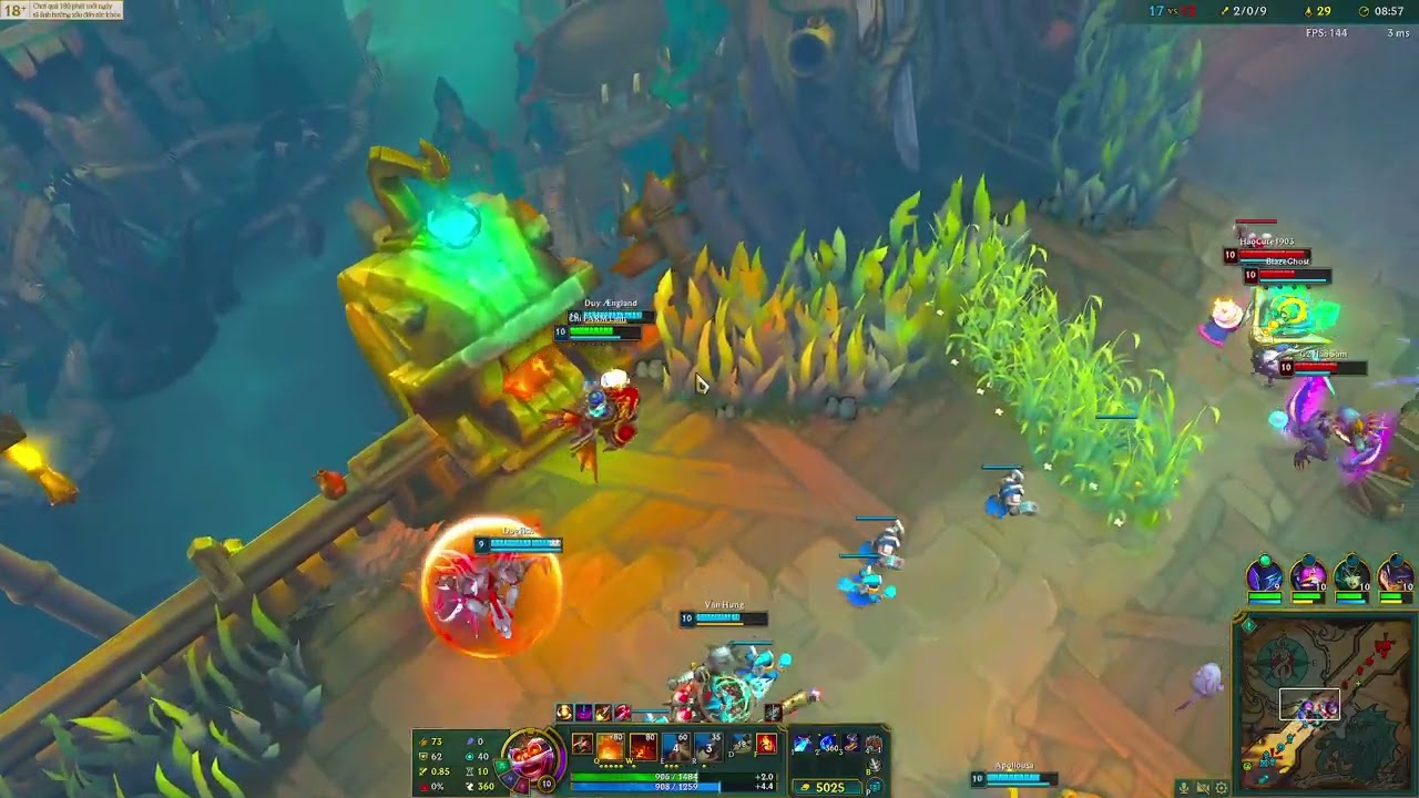 ARAM - cầm CORKI thì khó mà thua FT Hanm70