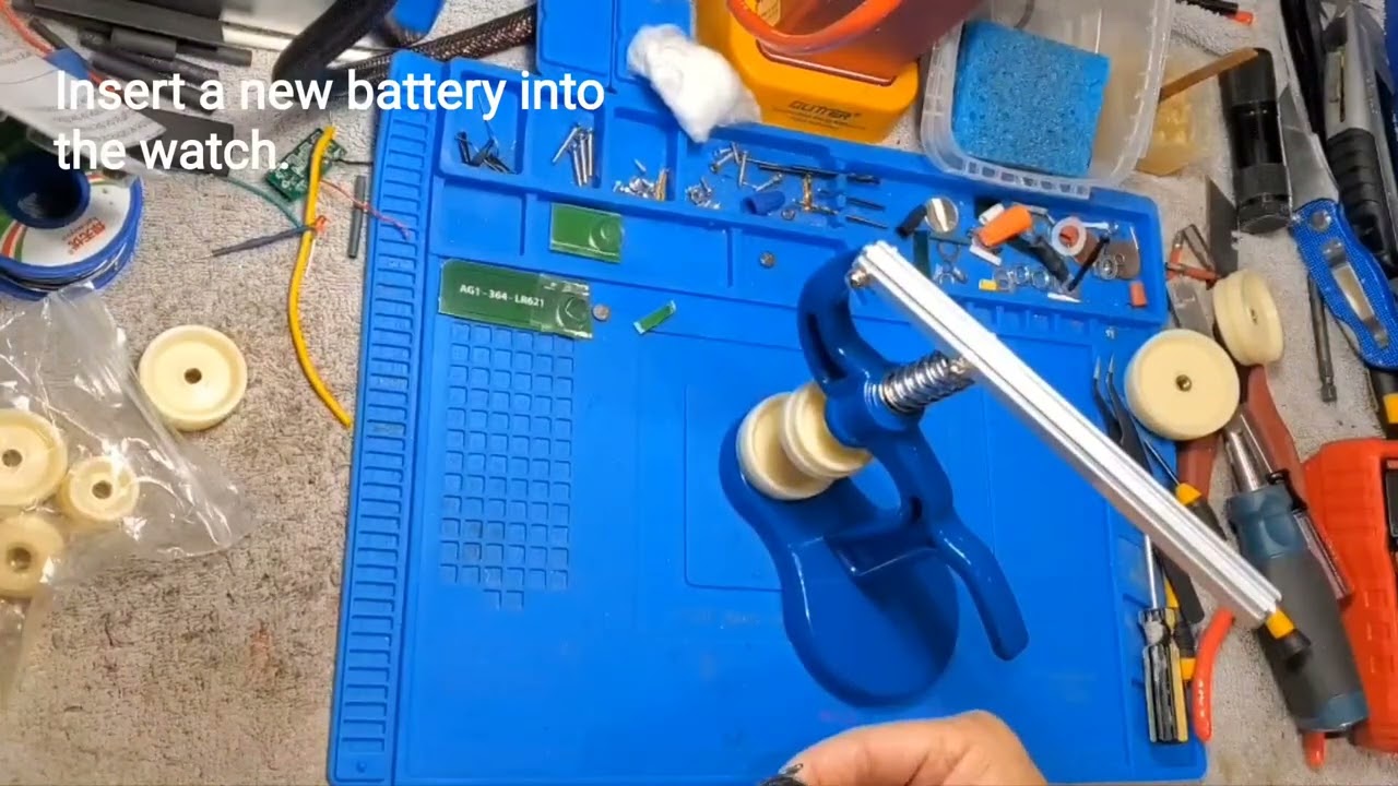 REPLACE BATTERY FOR THE WATCH.