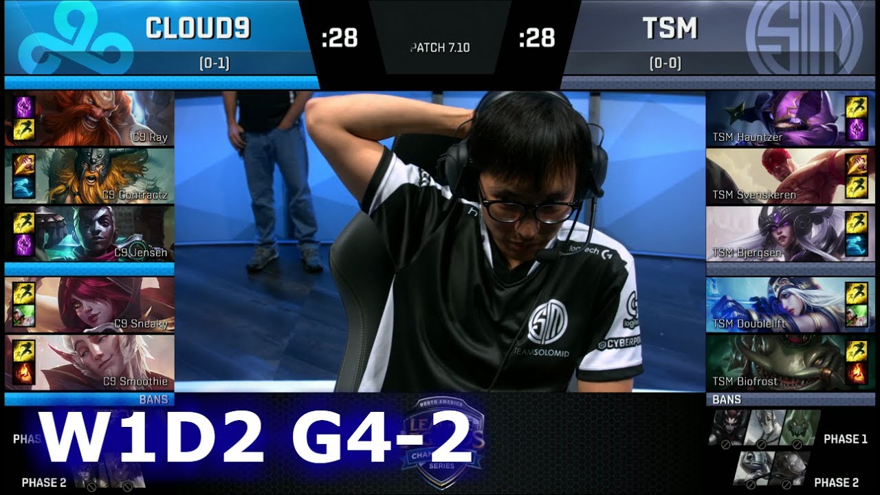 TSM vs Cloud 9 | Game 2 S7 NA LCS Summer 2017 Week 1 Day 2 | TSM vs C9 G2 W1D2