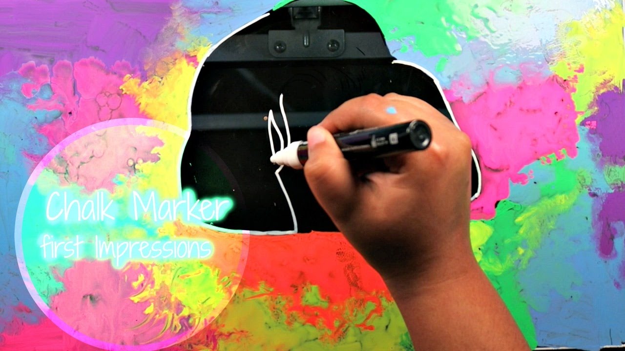 DRAWING ON GLASS?? ChalkOla Chalk Markers First Impressions!
