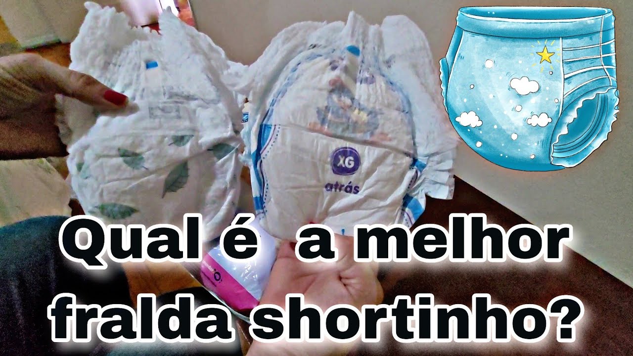 Comparando a fralda pampers pants com a fralda babysec shortinho...
