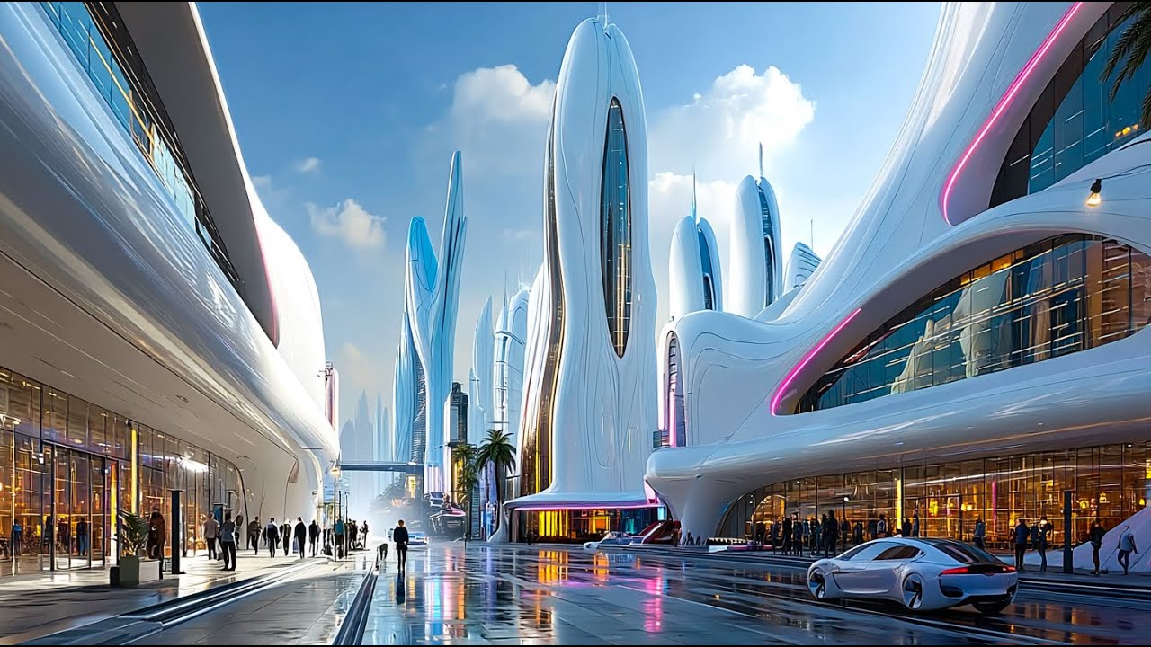 Future Metropolis 2099: Neon Streets, Smart Transit, Robot Life