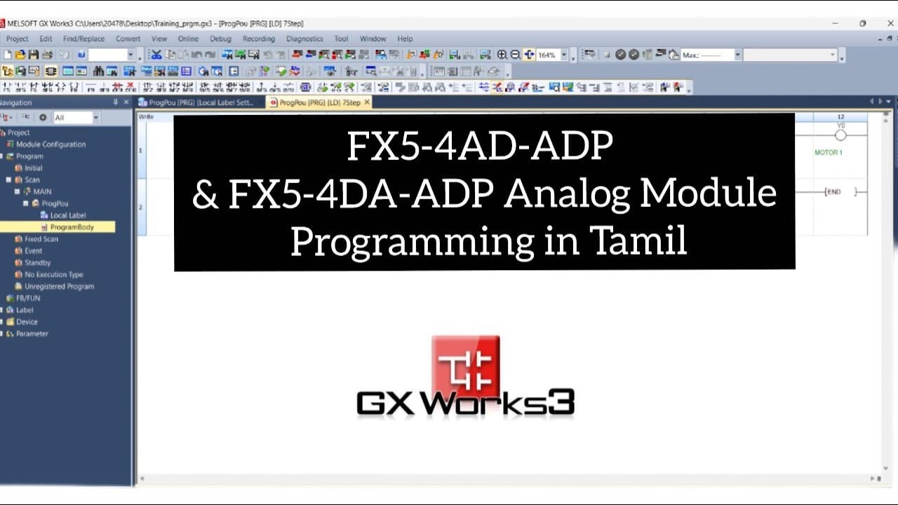 FX5-4AD-ADP & FX5-4DA-ADP Analog Module | Detailed Explanation in Tamil