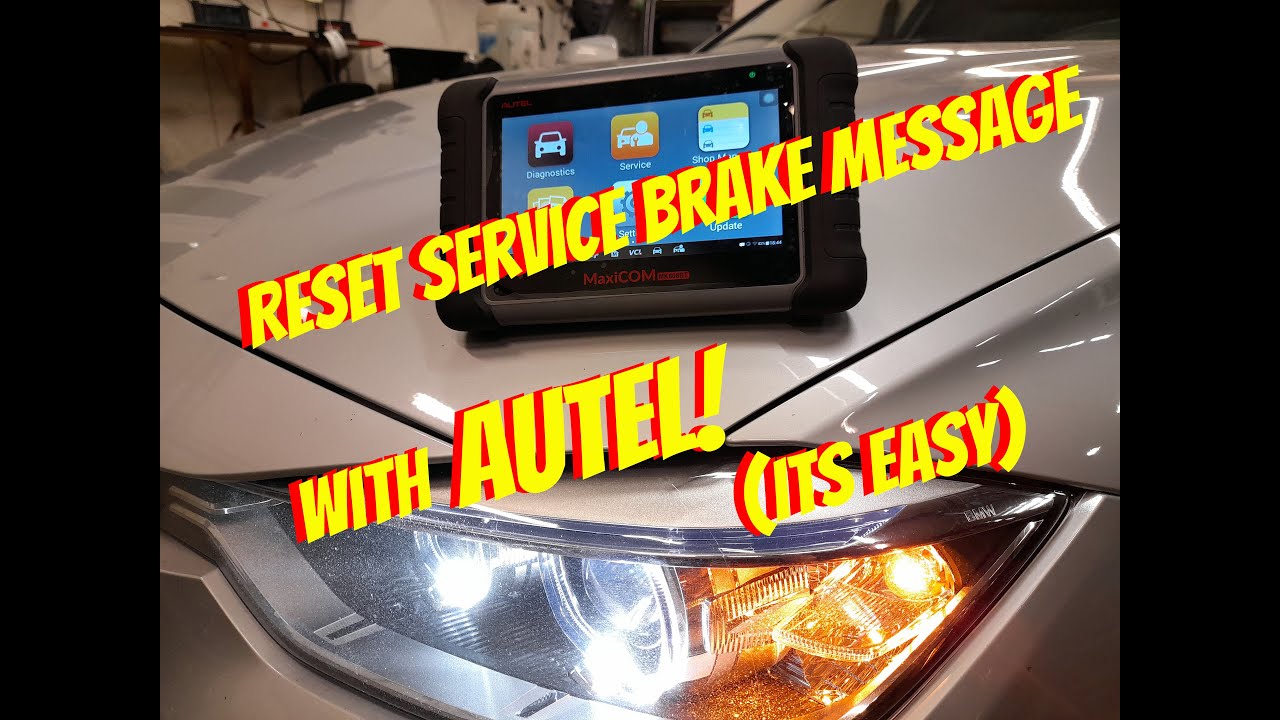 Reset Brake Service Message F30 F31 With Autel